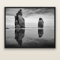 Guardians of the Ocean, Taranaki — black float frame canvas, 176 × 141 cm. New Zealand fine art landscape wall art by Stephen Milner.