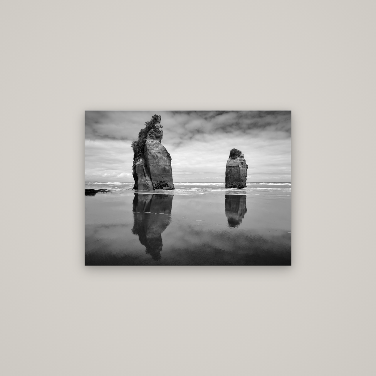 Guardians of the Ocean, Taranaki — No frame, 80×60 cm. New Zealand fine art wall art by Stephen Milner.