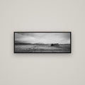 Harvest Light, Canterbury — Basel Black, 113×40 cm. New Zealand fine art wall art by Stephen Milner.