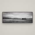 Harvest Light, Canterbury — Basel Black Matte, 198×70 cm. New Zealand fine art wall art by Stephen Milner.