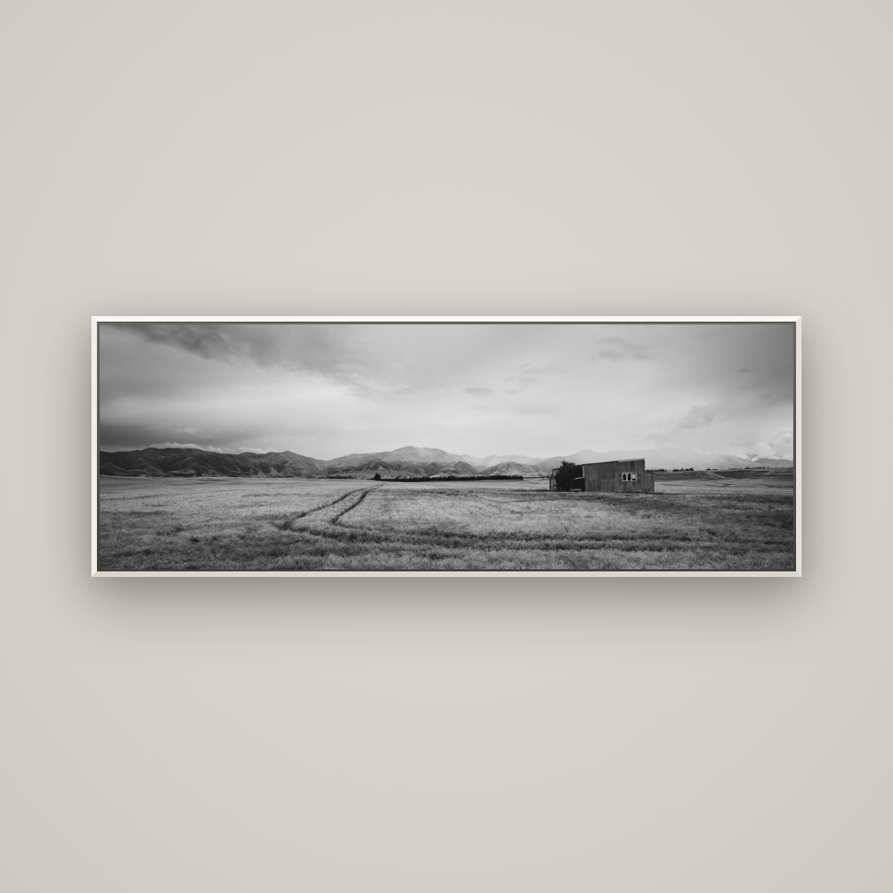 Harvest Light, Canterbury — Basel White, 170×60 cm. New Zealand fine art wall art by Stephen Milner.