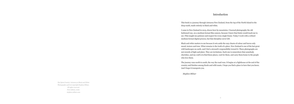 Inside The Quiet Country: the introduction by Stephen Milner