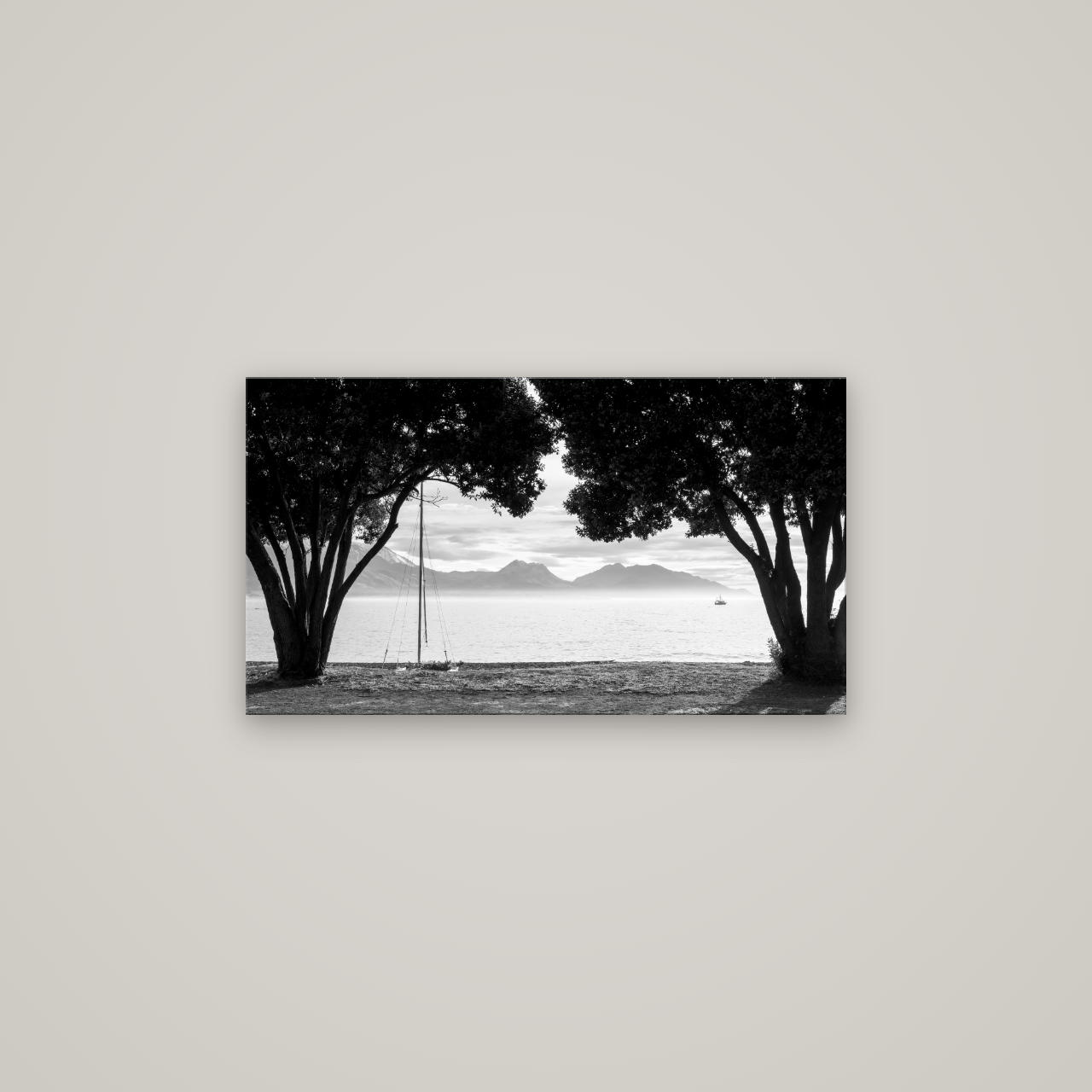 Kaikōura's Coastal Embrace — No frame, 80×45 cm. New Zealand fine art wall art by Stephen Milner.
