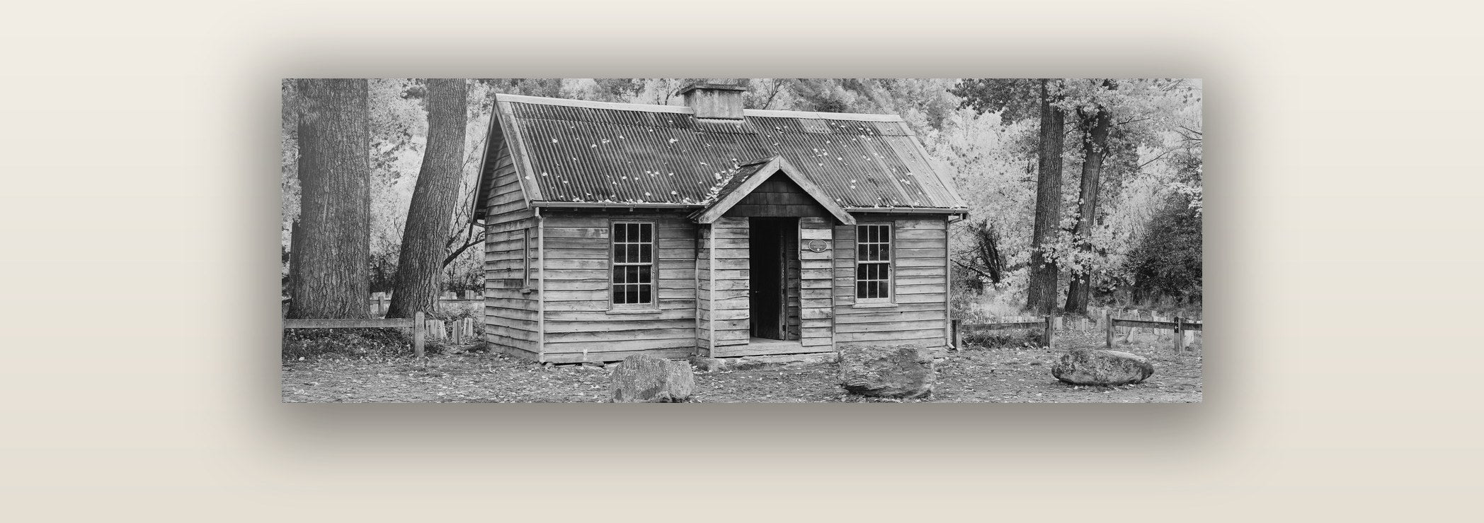 Law and Order, Arrowtown — acrylic glass print. New Zealand fine art landscape wall art by Stephen Milner.