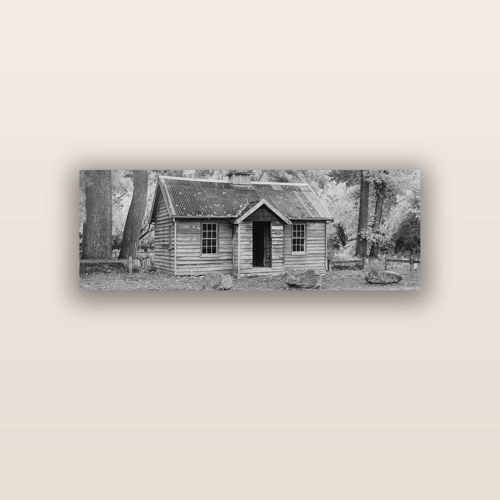 Law and Order, Arrowtown — acrylic glass print, 122 × 41 cm. New Zealand fine art landscape wall art by Stephen Milner.
