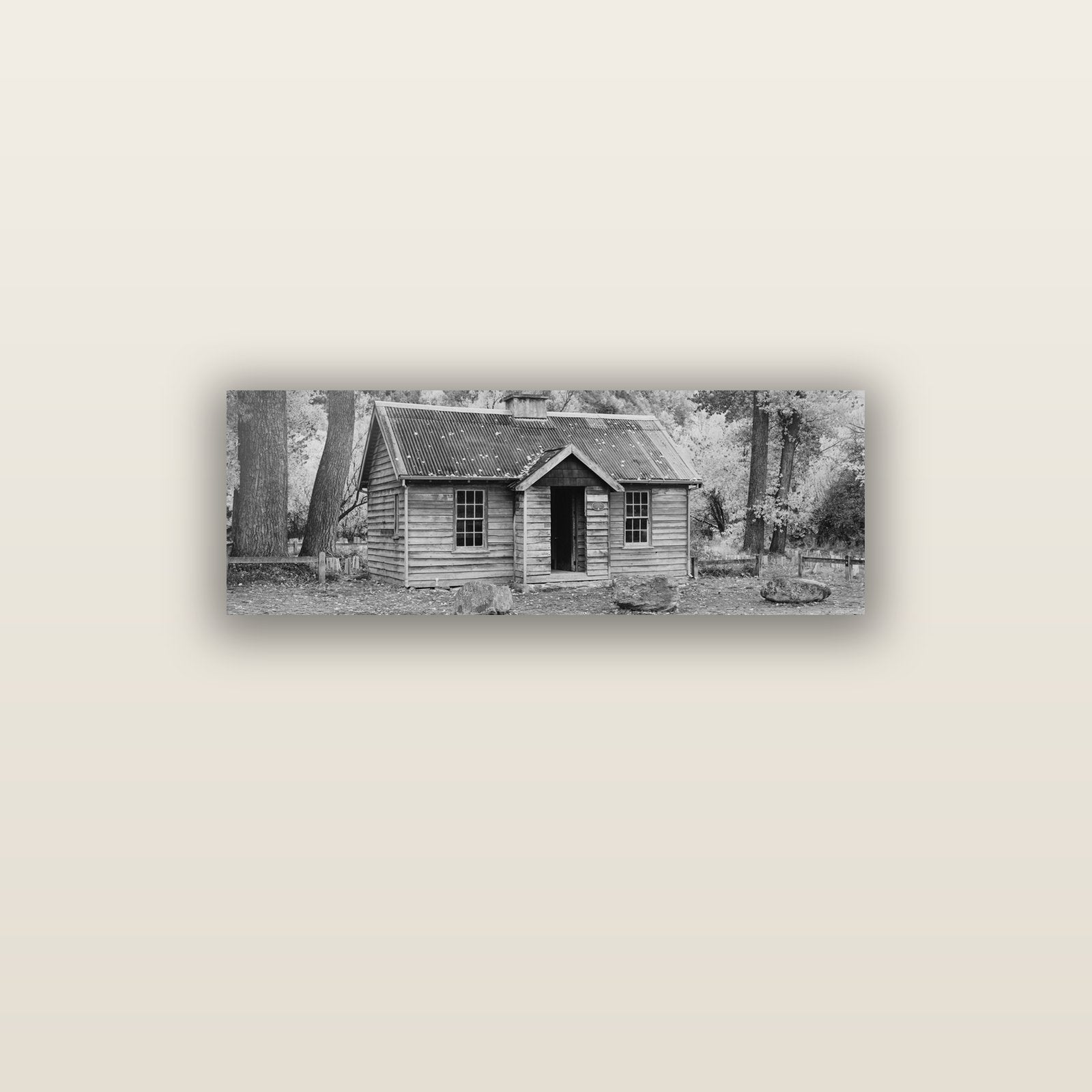 Law and Order, Arrowtown — acrylic glass print, 91 × 30 cm. New Zealand fine art landscape wall art by Stephen Milner.