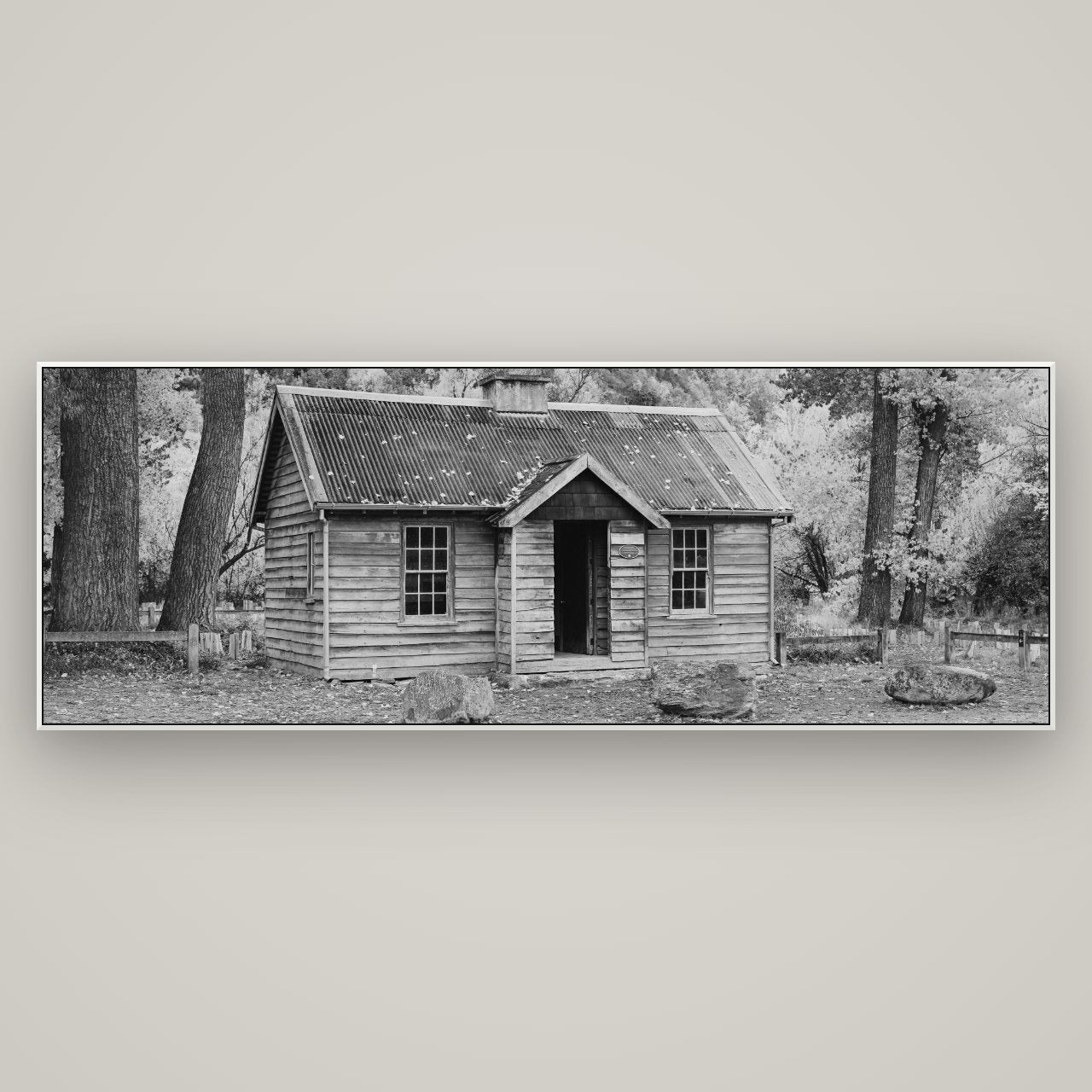 Law and Order, Arrowtown — ArtBox White, 198×70 cm. New Zealand fine art wall art by Stephen Milner.