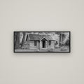 Law and Order, Arrowtown — Basel Black, 113×40 cm. New Zealand fine art wall art by Stephen Milner.
