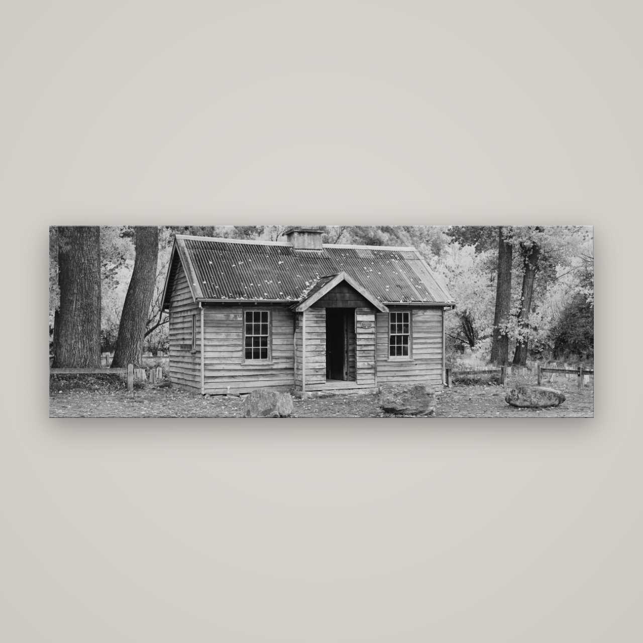 Law and Order, Arrowtown — No frame, 198×70 cm. New Zealand fine art wall art by Stephen Milner.