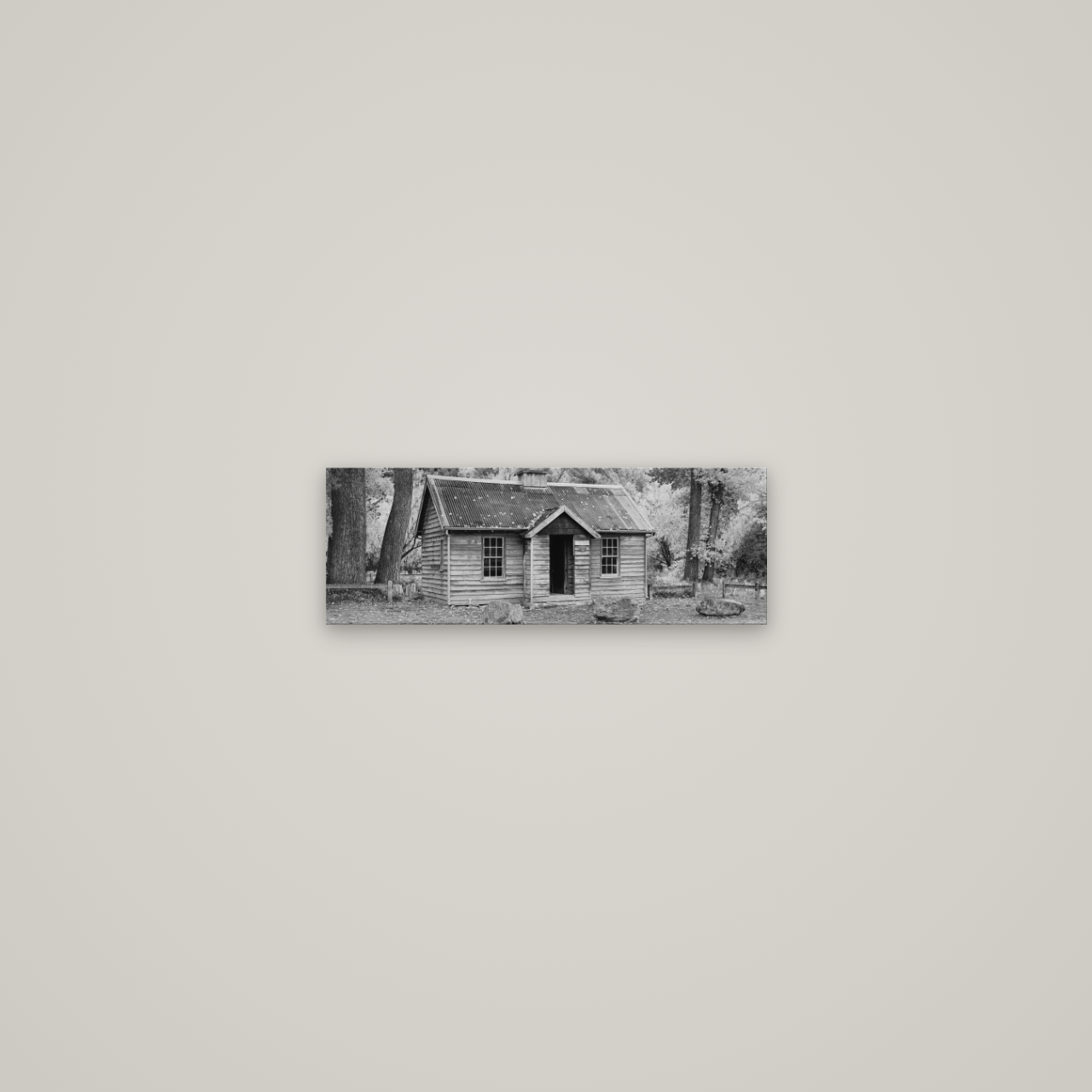 Law and Order, Arrowtown — No frame, 45×16 cm. New Zealand fine art wall art by Stephen Milner.