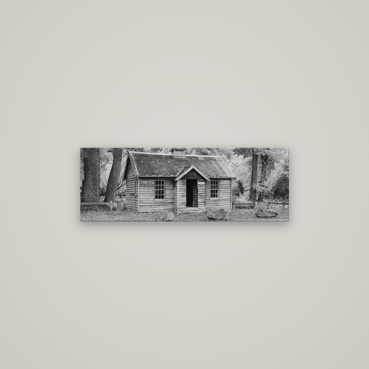 Law and Order, Arrowtown — No frame, 85×30 cm. New Zealand fine art wall art by Stephen Milner.