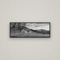 Legacy of the Goldseeker, Needham's Macetown Abode — Basel Black, 113×40 cm. New Zealand fine art wall art by Stephen Milner.
