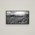 Light Over the Valley, Arrowtown — Basel Black, 107×60 cm. New Zealand fine art wall art by Stephen Milner.