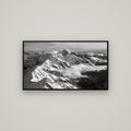 Majestic Reverie, Mount Sefton's Sunset Serenade — Basel Black, 107×60 cm. New Zealand fine art wall art by Stephen Milner.