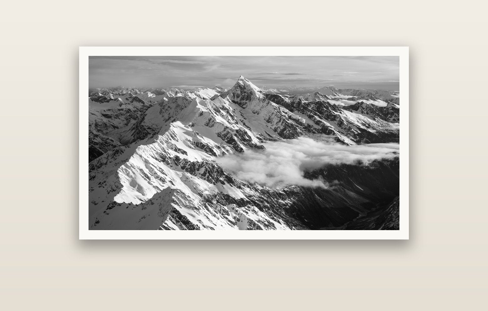 Majestic Reverie, Mount Sefton's Sunset Serenade — Hahnemühle fine art print, 120 × 70 cm. New Zealand fine art landscape photography by Stephen Milner.