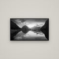 Mitre Peak, Milford Sound — Basel Black, 107×60 cm. New Zealand fine art wall art by Stephen Milner.