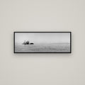 Moonlit Serenity, Split Apple's Secret — Basel Black, 113×40 cm. New Zealand fine art wall art by Stephen Milner.