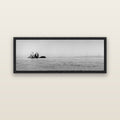 Moonlit Serenity, Split Apple's Secret — black float frame canvas, 152 × 56 cm. New Zealand fine art landscape wall art by Stephen Milner.