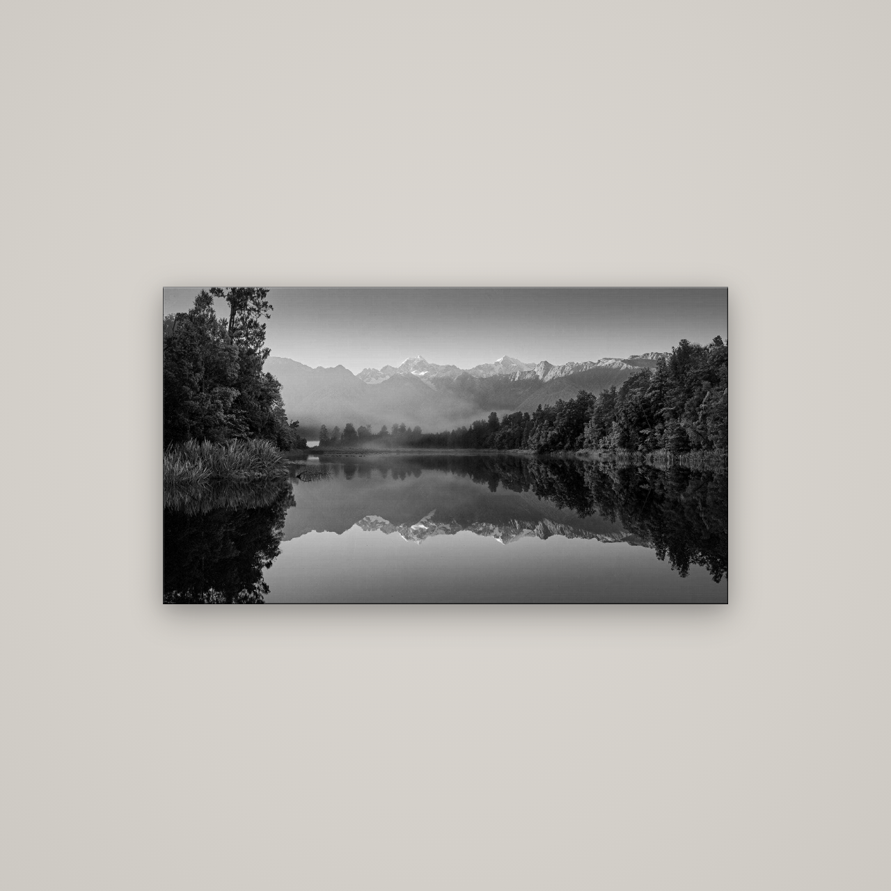 Mountain Majesty, West Coast — No frame, 107×60 cm. New Zealand fine art wall art by Stephen Milner.