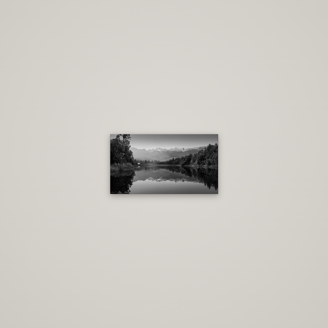 Mountain Majesty, West Coast — No frame, 27×15 cm. New Zealand fine art wall art by Stephen Milner.
