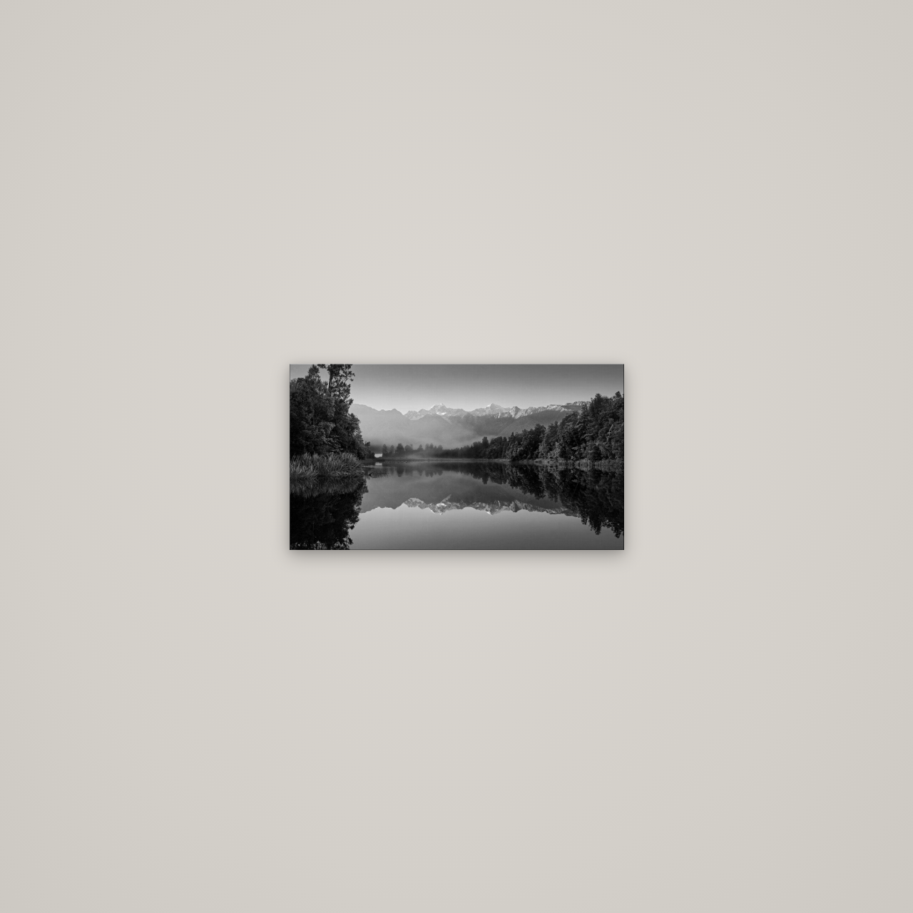 Mountain Majesty, West Coast — No frame, 36×20 cm. New Zealand fine art wall art by Stephen Milner.