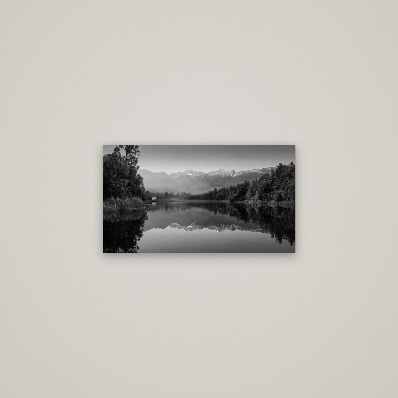 Mountain Majesty, West Coast — No frame, 64×36 cm. New Zealand fine art wall art by Stephen Milner.