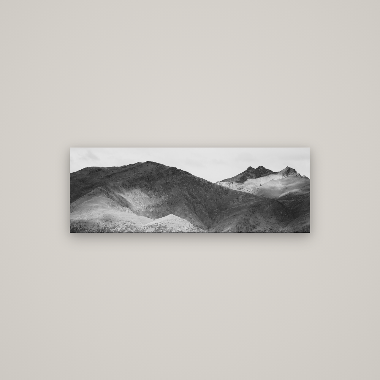 Mountain Mosaic, Arrowtown Crown Range — No frame, 113×40 cm. New Zealand fine art wall art by Stephen Milner.