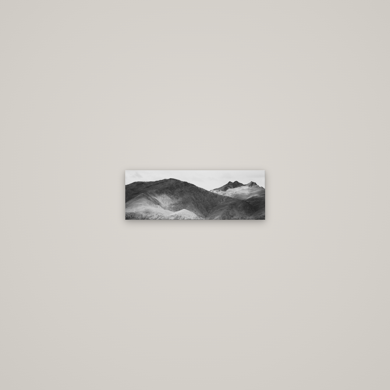 Mountain Mosaic, Arrowtown Crown Range — No frame, 34×12 cm. New Zealand fine art wall art by Stephen Milner.