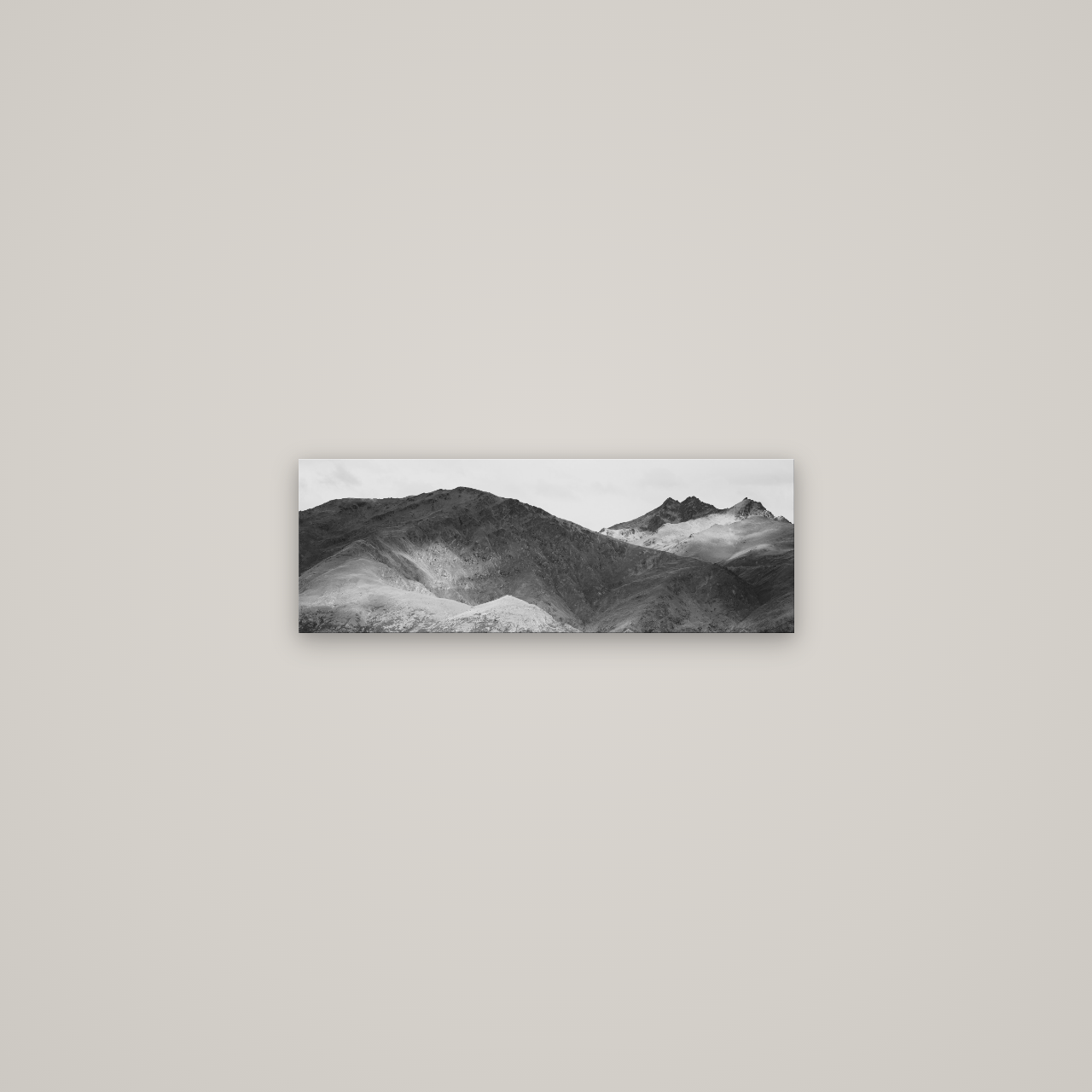Mountain Mosaic, Arrowtown Crown Range — No frame, 57×20 cm. New Zealand fine art wall art by Stephen Milner.
