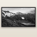 Mt. Cook Splendour, Mount Cook National Park — black float frame canvas, 200 × 130 cm. New Zealand fine art landscape wall art by Stephen Milner.