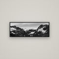 Mueller's Last Light, Mount Cook National Park — Basel Black, 113×40 cm. New Zealand fine art wall art by Stephen Milner.