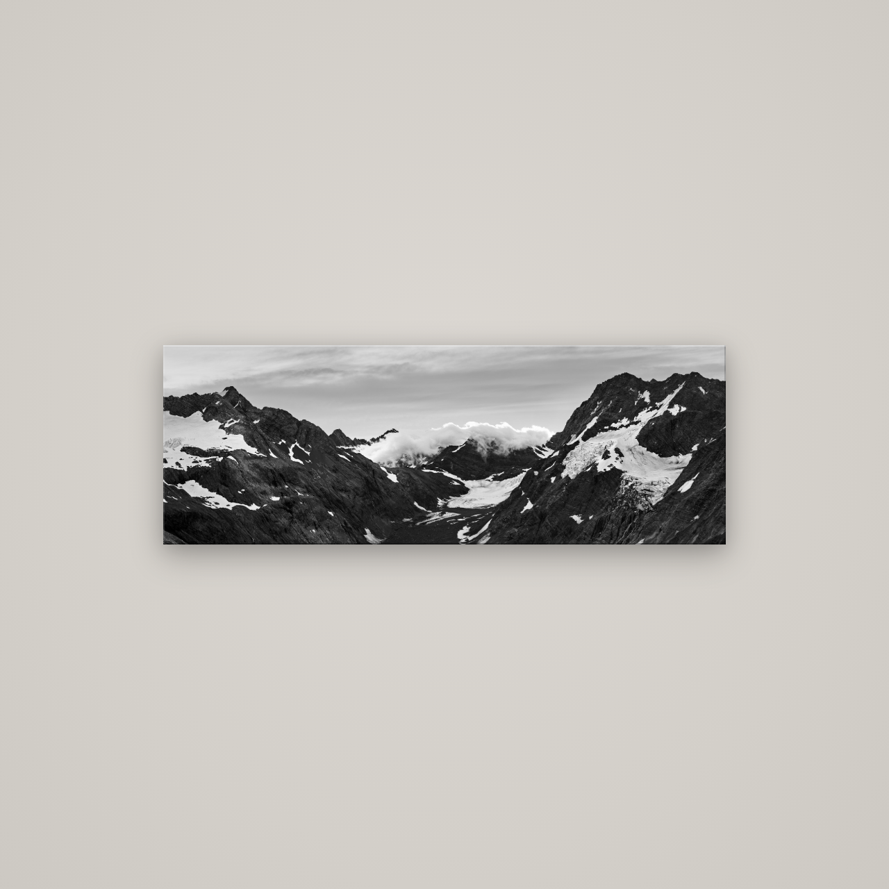 Mueller's Last Light, Mount Cook National Park — No frame, 113×40 cm. New Zealand fine art wall art by Stephen Milner.