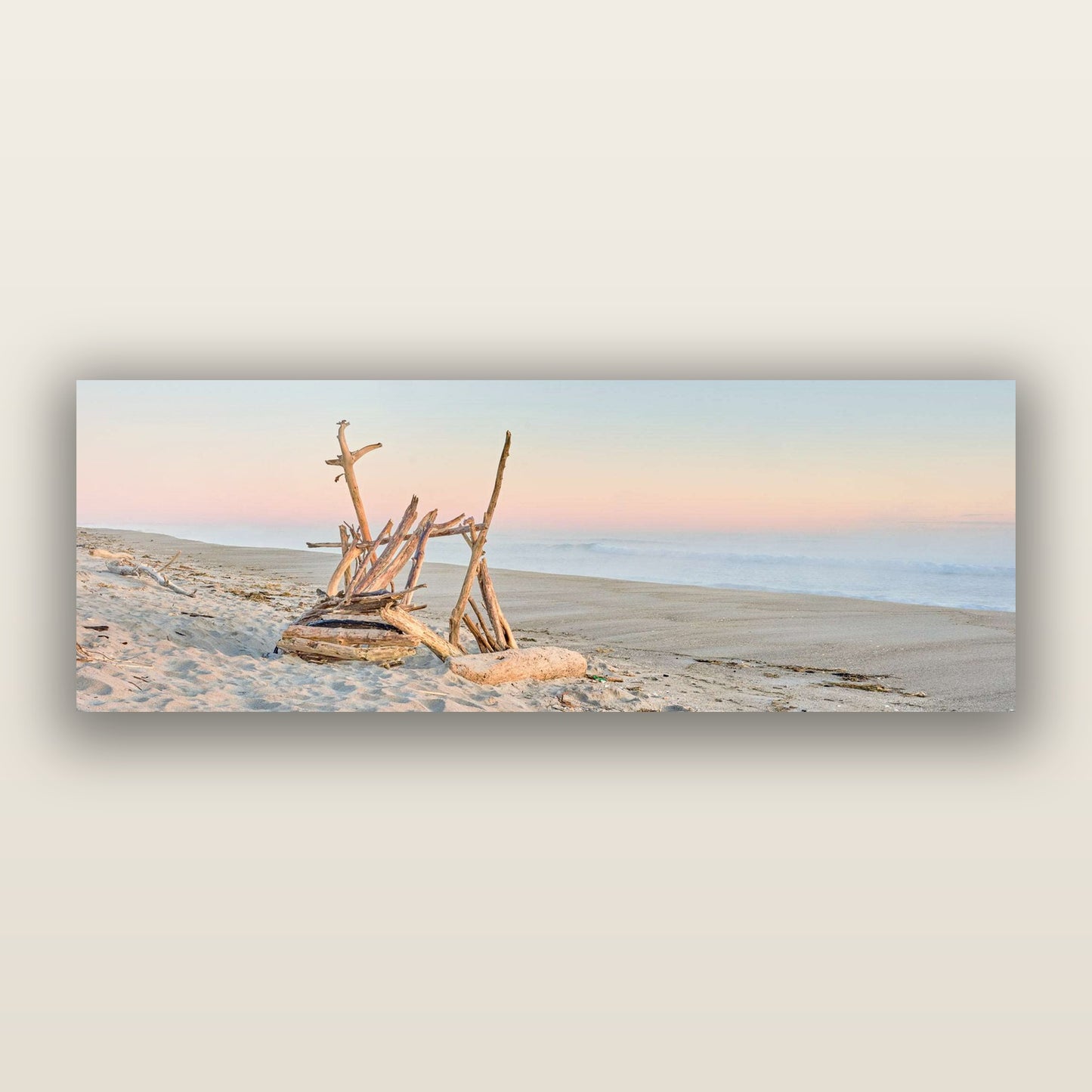 Natures Architecture, Whakatāne Beach — frameless acrylic glass print. New Zealand fine art landscape photography by Stephen Milner.