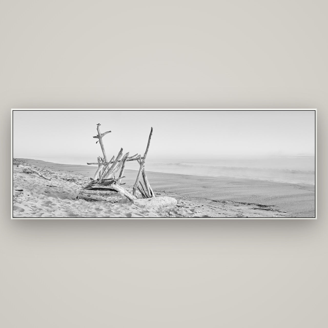 Natures Architecture, Whakatāne Beach — ArtBox White, 198×70 cm. New Zealand fine art wall art by Stephen Milner.