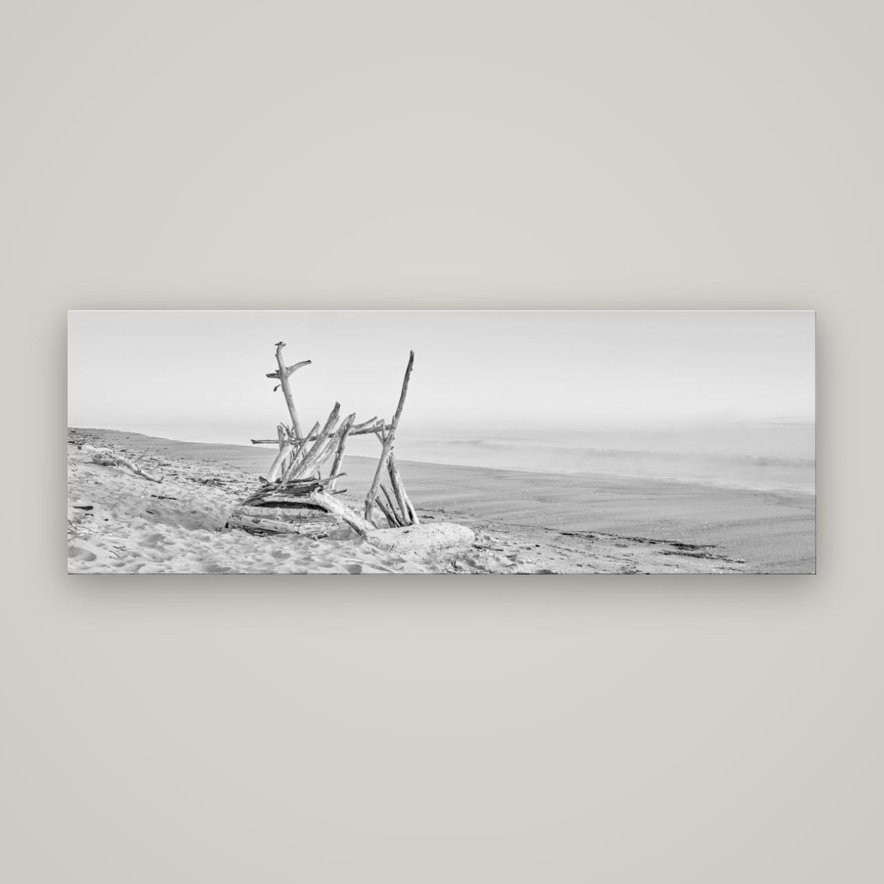 Natures Architecture, Whakatāne Beach — No frame, 198×70 cm. New Zealand fine art wall art by Stephen Milner.