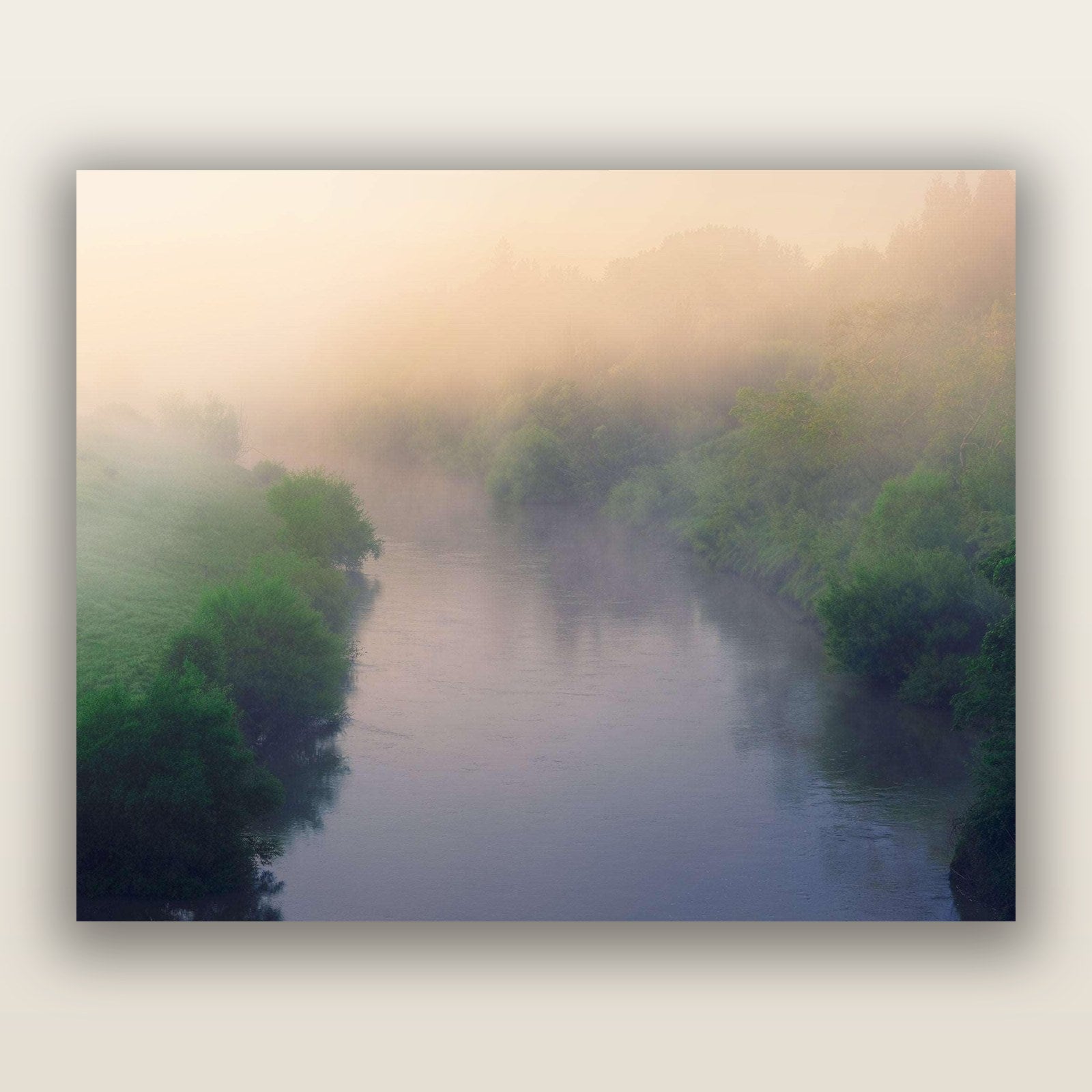 Nature's Awakening, Waikato — frameless acrylic glass print. New Zealand fine art landscape photography by Stephen Milner.