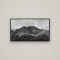 Nature's Embrace, Haast pass — Basel Black, 107×60 cm. New Zealand fine art wall art by Stephen Milner.