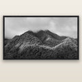 Nature's Embrace, Haast pass — black float frame canvas, 200 × 130 cm. New Zealand fine art landscape wall art by Stephen Milner.