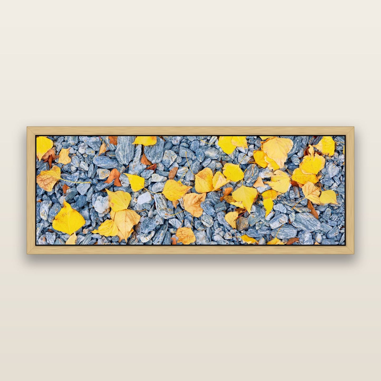 Natures Tapestry, Lake Wanaka — framed metallic canvas print, Natural frame. New Zealand fine art landscape wall art by Stephen Milner.