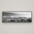 Ngauruhoe Cone, Tongariro National Park — Basel Black Matte, 198×70 cm. New Zealand fine art wall art by Stephen Milner.