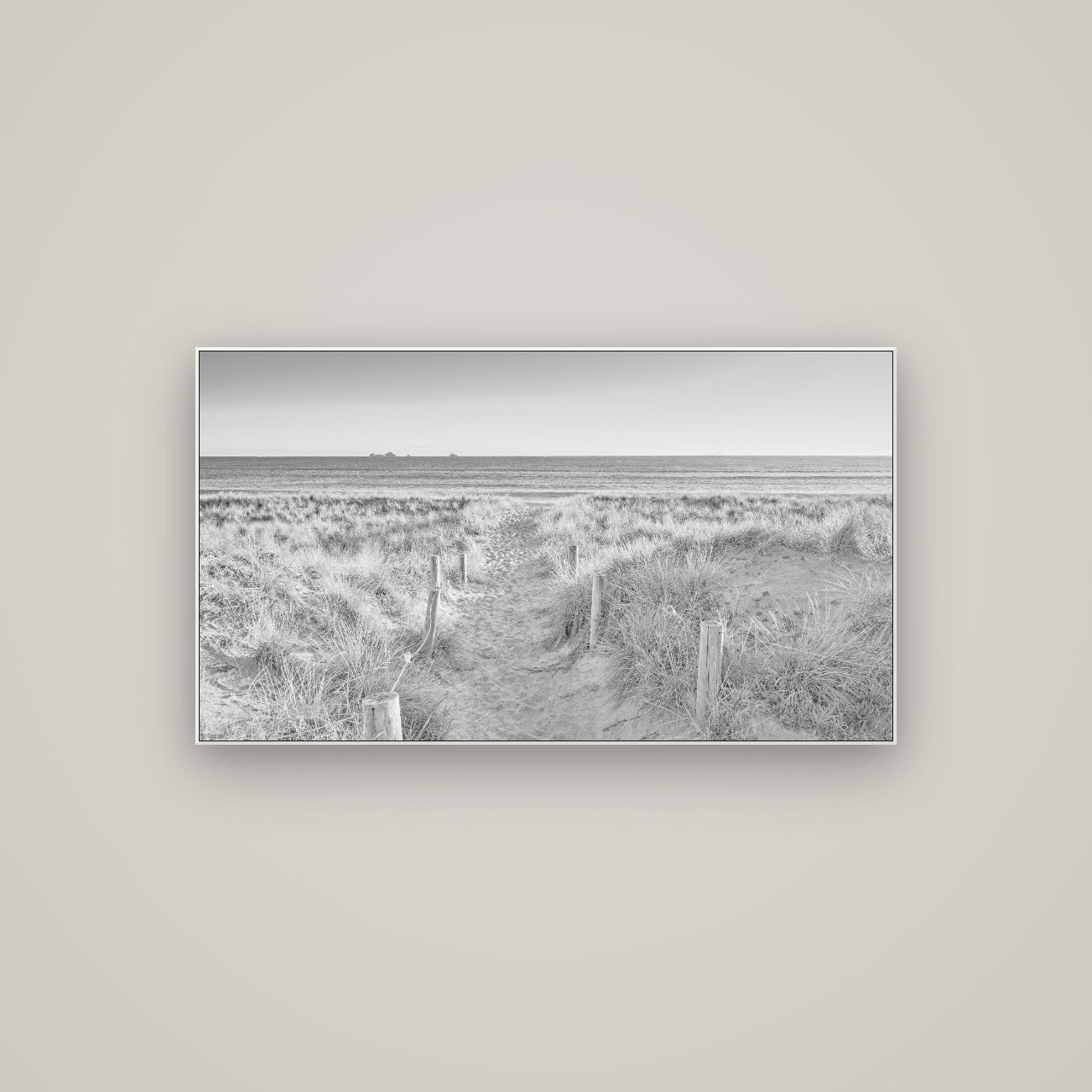 Passage to the Sea, Whakatāne — ArtBox White, 107×60 cm. New Zealand fine art wall art by Stephen Milner.