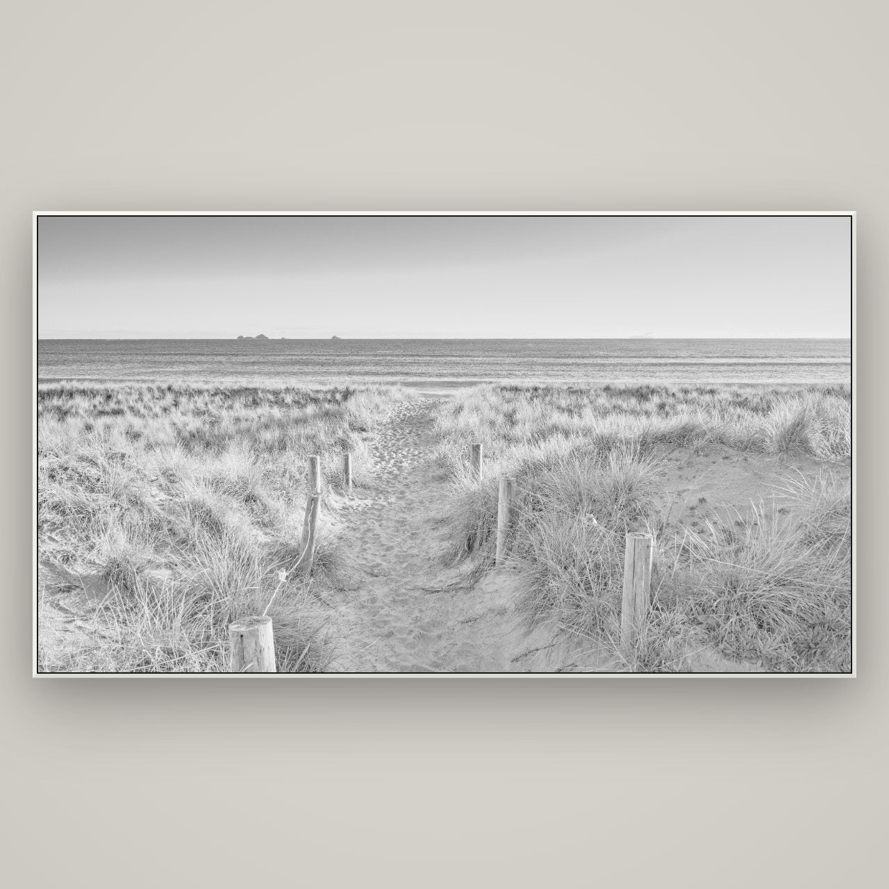 Passage to the Sea, Whakatāne — ArtBox White, 196×110 cm. New Zealand fine art wall art by Stephen Milner.
