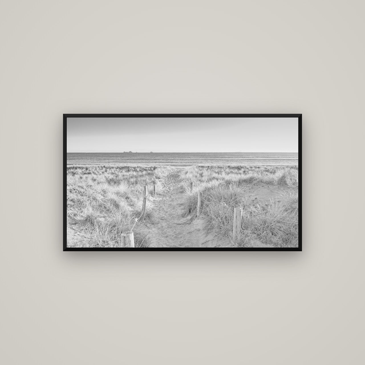 Passage to the Sea, Whakatāne — Basel Black, 107×60 cm. New Zealand fine art wall art by Stephen Milner.