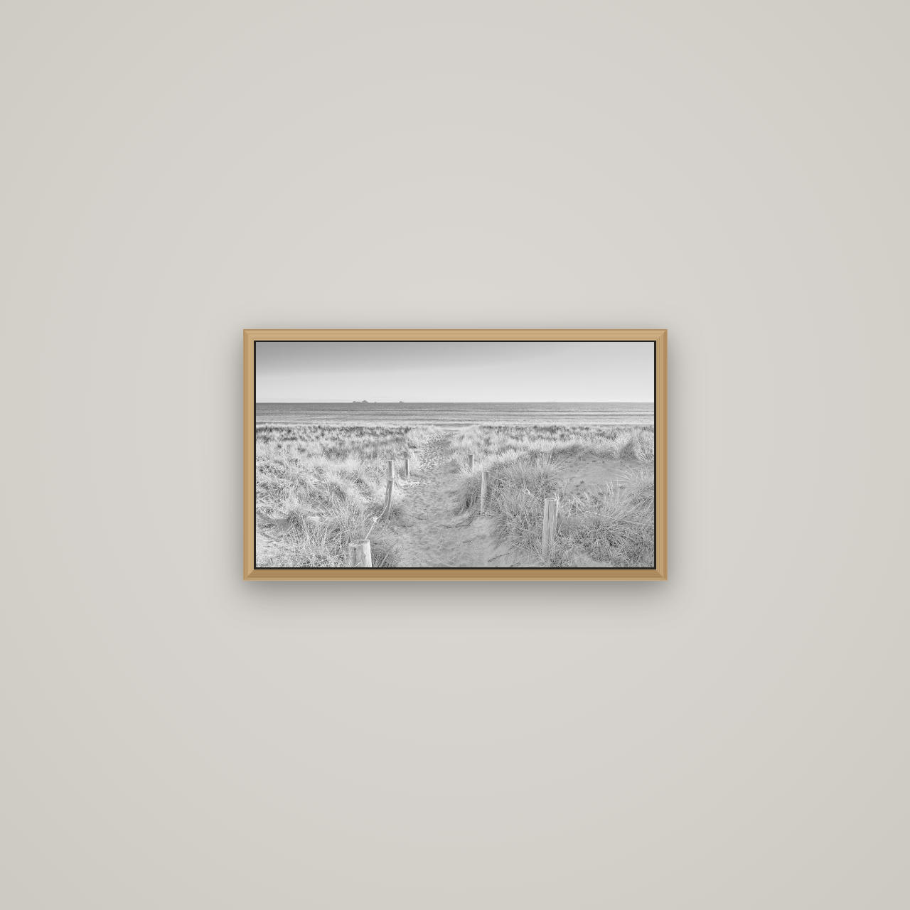 Passage to the Sea, Whakatāne, Basel Natural Oak, 53×30 cm. New Zealand fine art wall art by Stephen Milner.