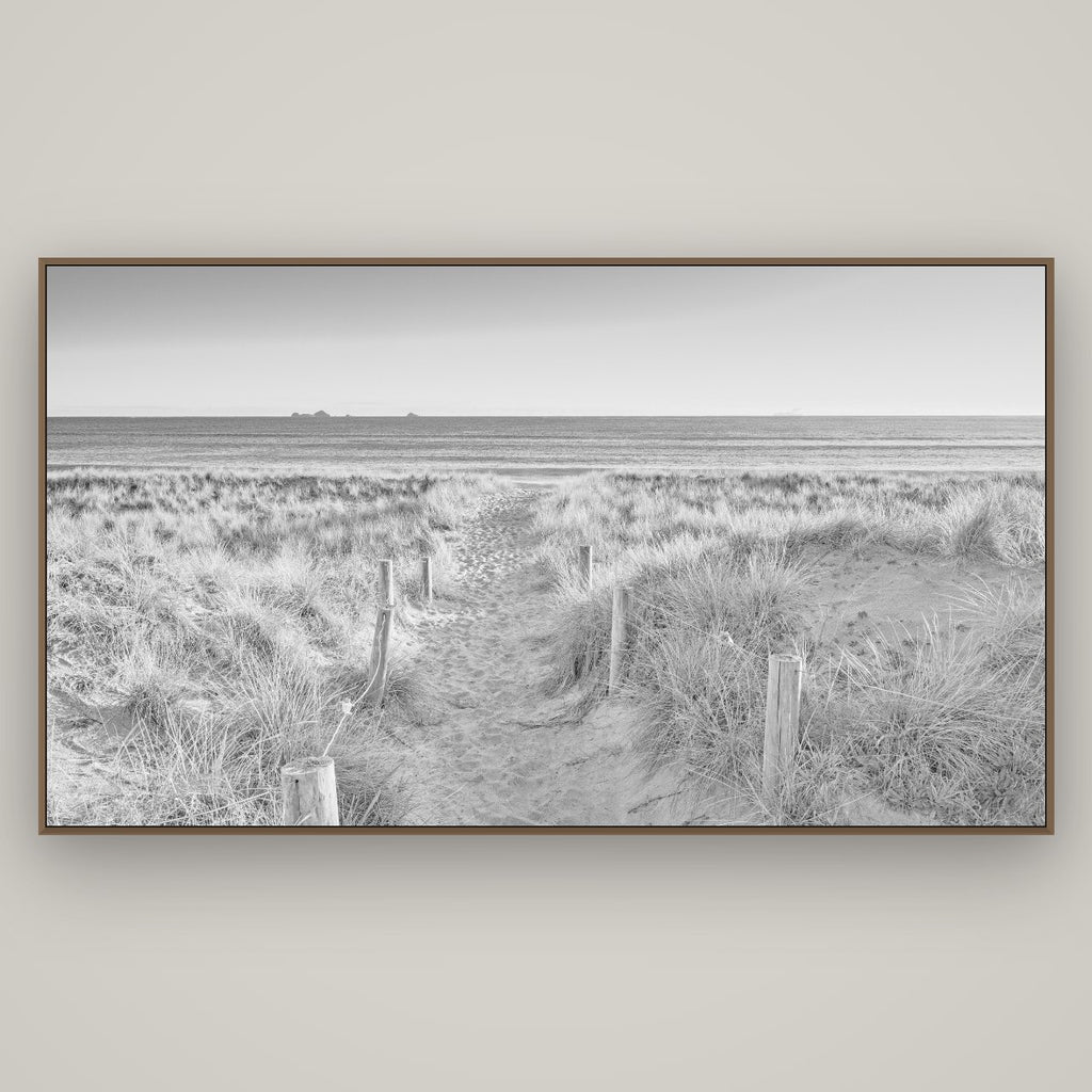 Passage to the Sea, Whakatāne, Basel Walnut, 196×110 cm. New Zealand fine art wall art by Stephen Milner.