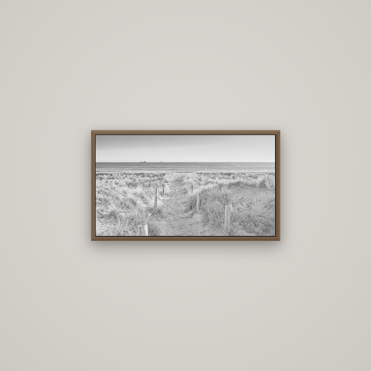 Passage to the Sea, Whakatāne, Basel Walnut, 64×36 cm. New Zealand fine art wall art by Stephen Milner.