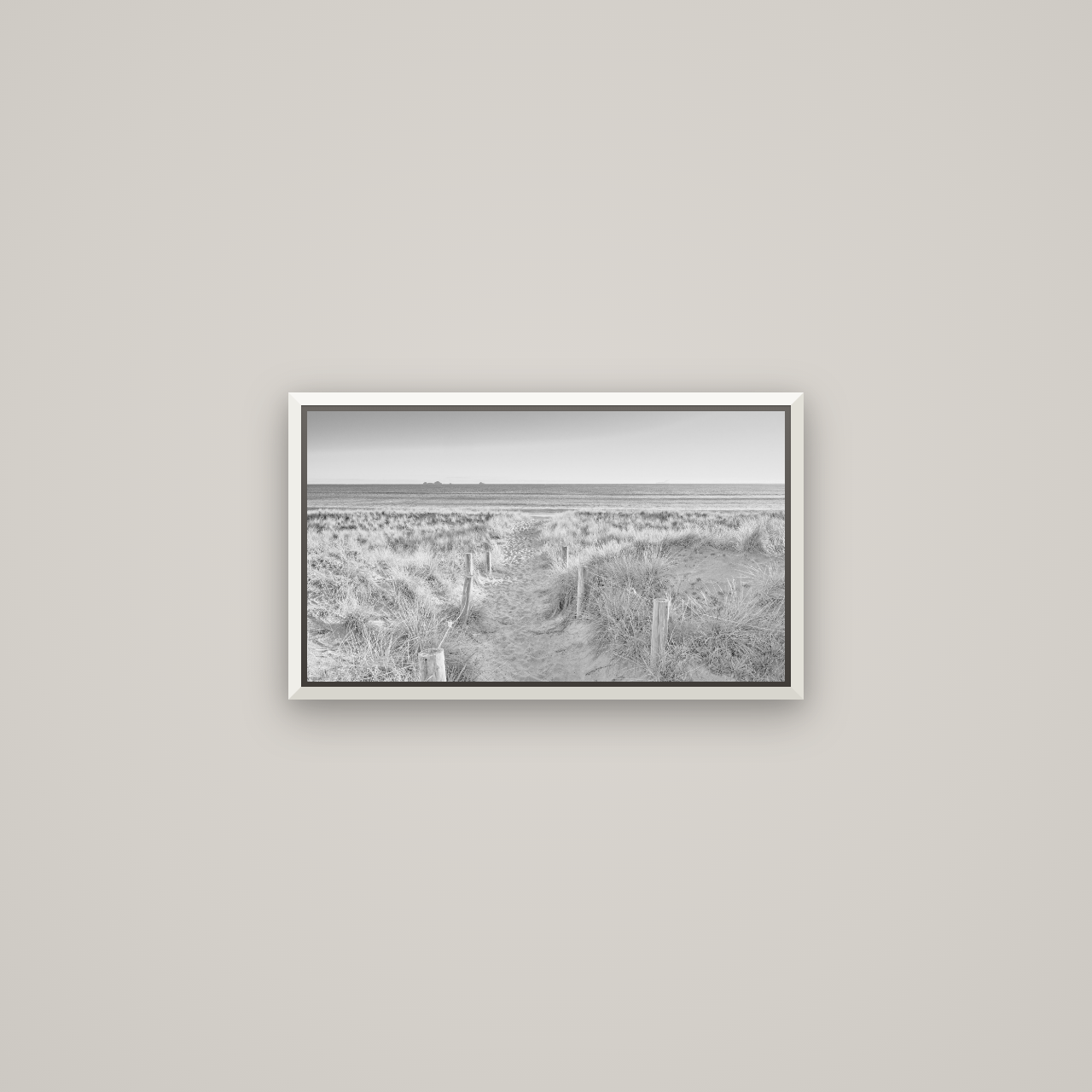 Passage to the Sea, Whakatāne — Basel White, 53×30 cm. New Zealand fine art wall art by Stephen Milner.