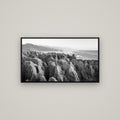 Punakaiki Marvels, South Island — Basel Black, 107×60 cm. New Zealand fine art wall art by Stephen Milner.