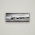Resilience in Ruin, Echoes of a Forgotten Farm — Basel Black, 113×40 cm. New Zealand fine art wall art by Stephen Milner.