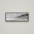 Rimu Rhythms, Bruce Bay's Wild Serenity — Basel Black, 113×40 cm. New Zealand fine art wall art by Stephen Milner.